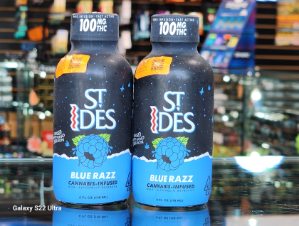 ST. Ides Blue Razz 4oz 100mg Shot Tincture