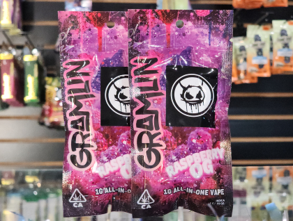 Gramlin Raspberry OG 1g Disposable Cartridge