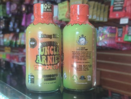 Uncle Arnie's Tropical Twist 8oz Live Resin 100mg Drink