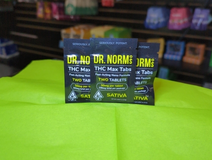 Dr. Norm's THC MAX Sativa 2-pk Tablets