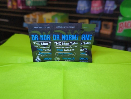 Dr. Norm's THC MAX indica 2-pk Tablets